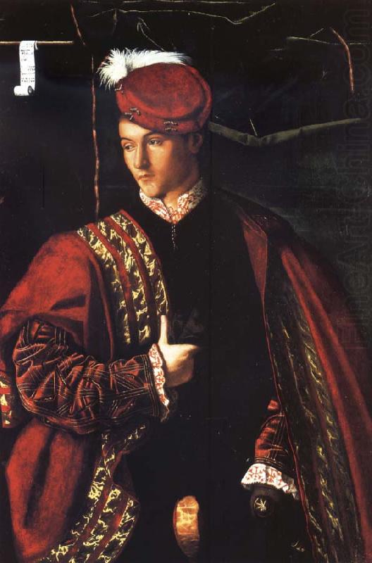 BARTOLOMEO VENETO Portrait of Ludovico Martinengo china oil painting image